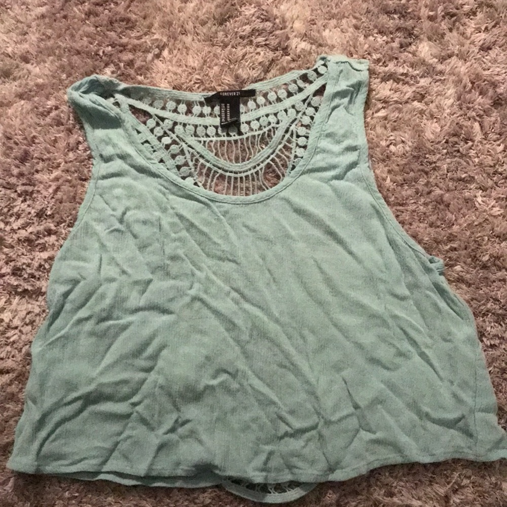 Teal/Mint Cropped Tank